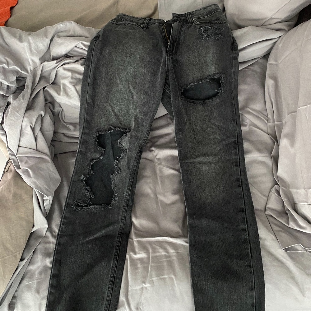 Ksubi High Waisted Straight Leg Jeans